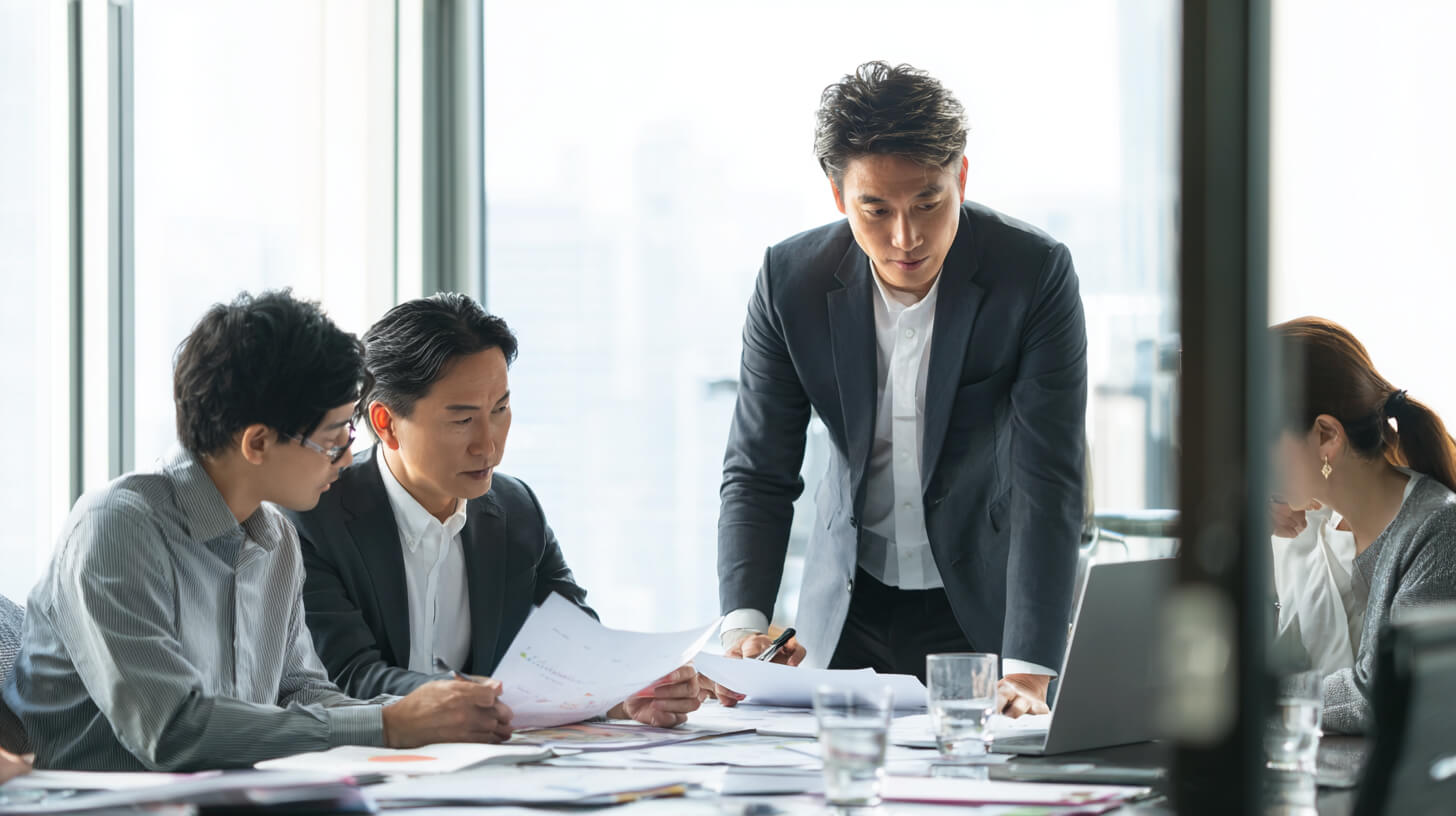 Financi&euml;le taakverdeling tijdens teamoverleg over rapportages, controles en verantwoordelijkheden.