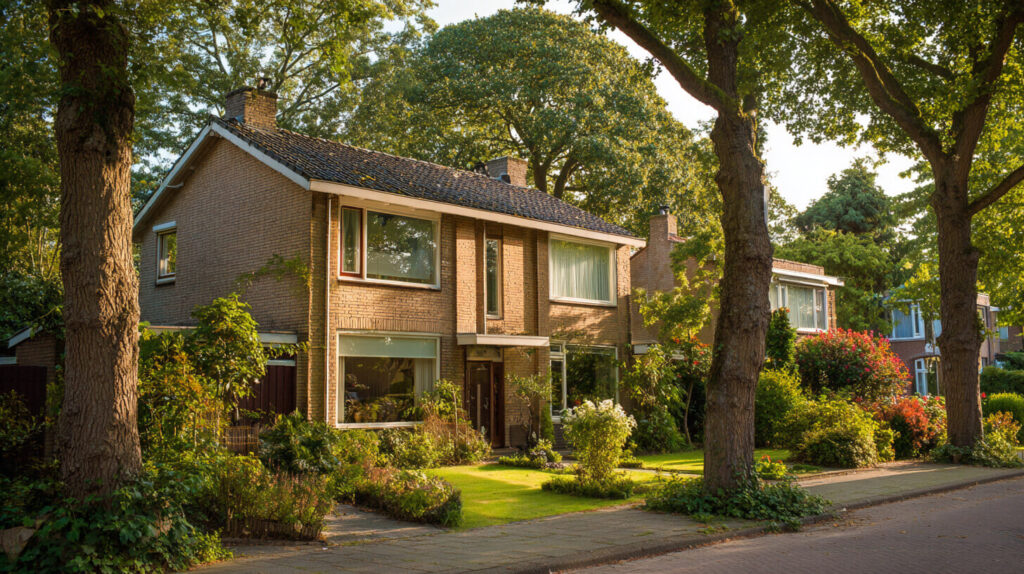 Vrijstaande woning in groene woonwijk als onderdeel van een doordachte pensioenplanning.